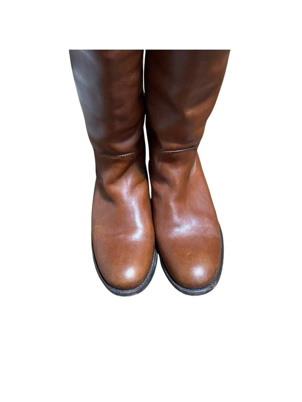 Frye Melissa Button 77167 Brown Leather Knee High Riding Boots Size 9 B Read - Picture 5 of 9